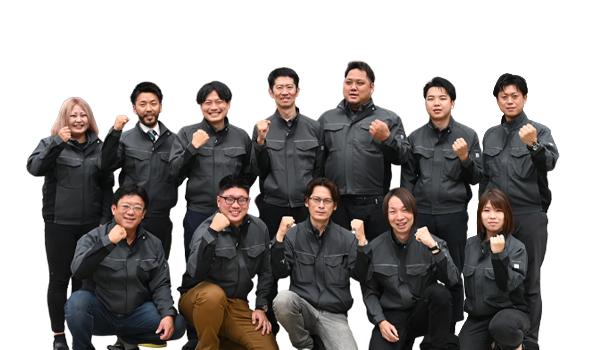 ファクトリー修繕テックのスタッフ集合写真